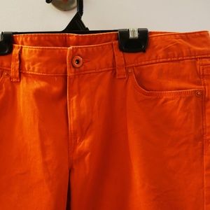EUC Orange Capri Pants 8P - Loft